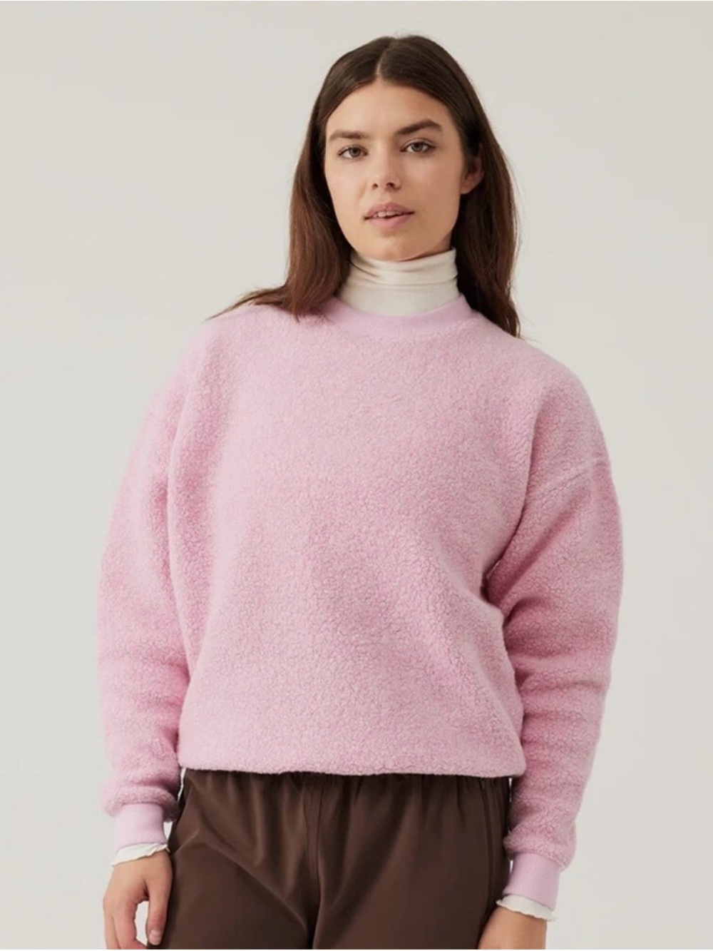 Outdoor Voices Soft Pink Crew Sweater